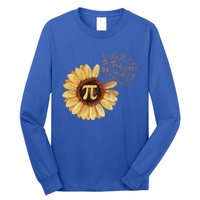 Pi Pi Day Sunflower Attire Math Funny Gift Long Sleeve Shirt