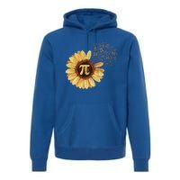 Pi Pi Day Sunflower Attire Math Funny Gift Premium Hoodie