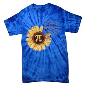 Pi Pi Day Sunflower Attire Math Funny Gift Tie-Dye T-Shirt