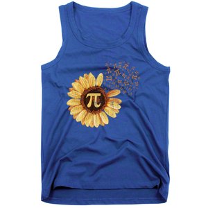 Pi Pi Day Sunflower Attire Math Funny Gift Tank Top