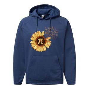 Pi Pi Day Sunflower Attire Math Funny Gift Performance Fleece Hoodie