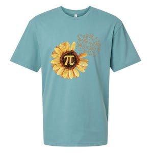 Pi Pi Day Sunflower Attire Math Funny Gift Sueded Cloud Jersey T-Shirt