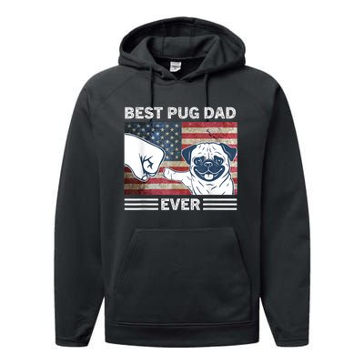 Proud Pug Dad: Celebrating The 4th Of July With Man's Best Friend Performance Fleece Hoodie