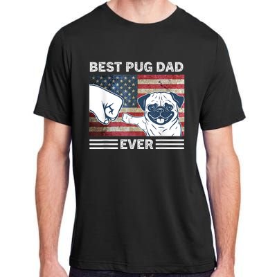 Proud Pug Dad: Celebrating The 4th Of July With Man's Best Friend Adult ChromaSoft Performance T-Shirt