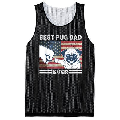 Proud Pug Dad: Celebrating The 4th Of July With Man's Best Friend Mesh Reversible Basketball Jersey Tank