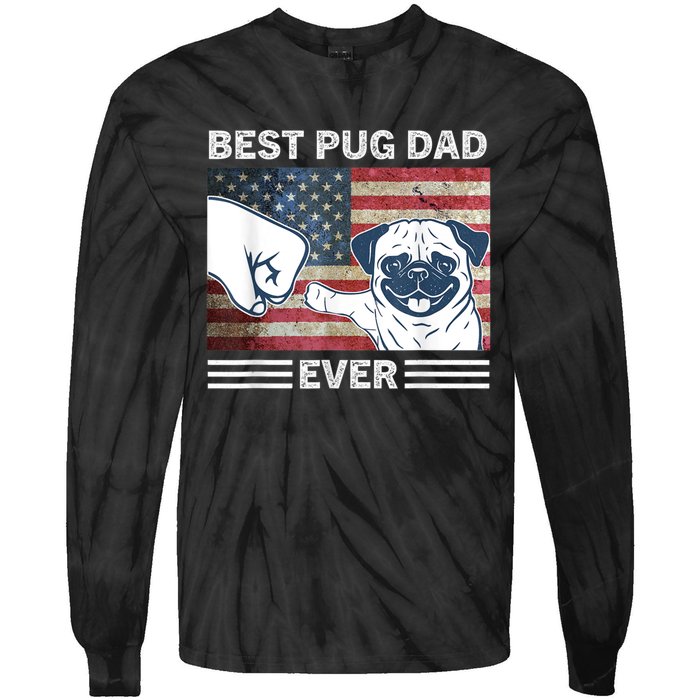 Proud Pug Dad: Celebrating The 4th Of July With Man's Best Friend Tie-Dye Long Sleeve Shirt