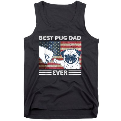 Proud Pug Dad: Celebrating The 4th Of July With Man's Best Friend Tank Top