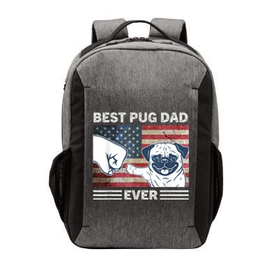 Proud Pug Dad: Celebrating The 4th Of July With Man's Best Friend Vector Backpack