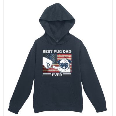 Proud Pug Dad: Celebrating The 4th Of July With Man's Best Friend Urban Pullover Hoodie