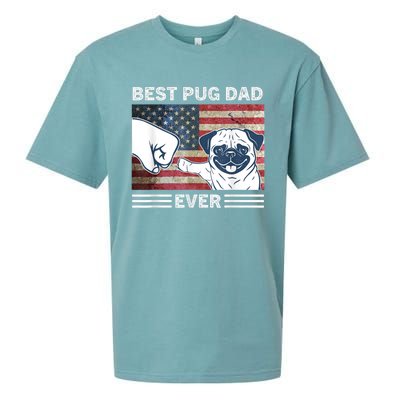 Proud Pug Dad: Celebrating The 4th Of July With Man's Best Friend Sueded Cloud Jersey T-Shirt