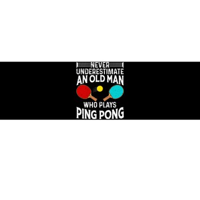 Ping Pong Design Dad Grandpa Table Tennis Player Bumper Sticker