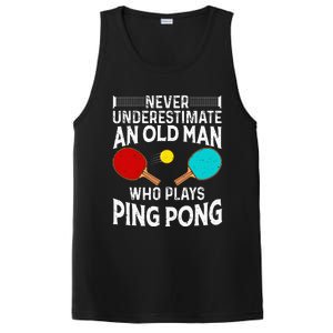 Ping Pong Design Dad Grandpa Table Tennis Player PosiCharge Competitor Tank