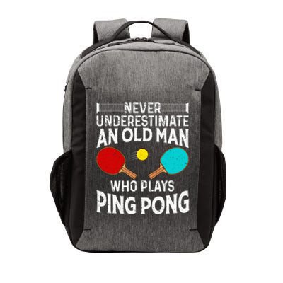 Ping Pong Design Dad Grandpa Table Tennis Player Vector Backpack