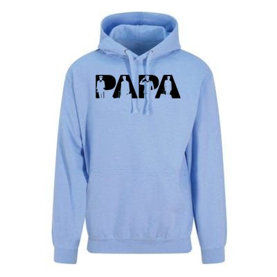 Papa Pilot Dad Funny Dad Pilot Papa Fathers Day Meaningful Gift Unisex Surf Hoodie