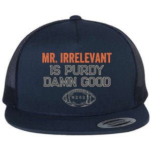 Purdy Purdy Damn Good Football Quarterback Flat Bill Trucker Hat