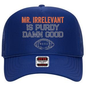 Purdy Purdy Damn Good Football Quarterback High Crown Mesh Back Trucker Hat