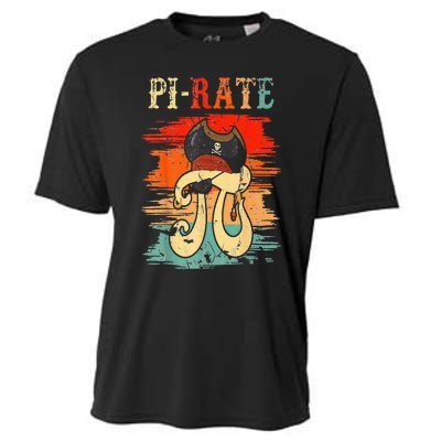 Pi-Rate Pi Day Mathematician Math Geek Pirate Lover Cooling Performance Crew T-Shirt