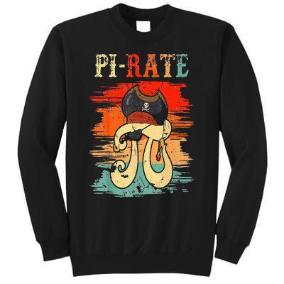 Pi-Rate Pi Day Mathematician Math Geek Pirate Lover Tall Sweatshirt