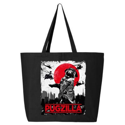 Pugzilla Pug Dog 25L Jumbo Tote