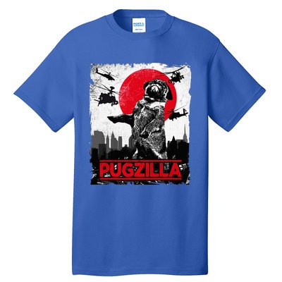 Pugzilla Pug Dog Tall T-Shirt