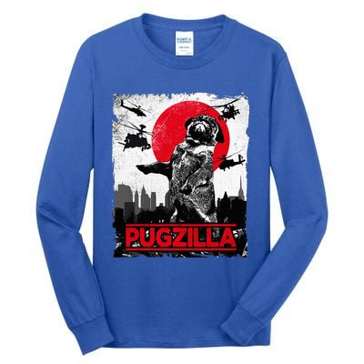 Pugzilla Pug Dog Tall Long Sleeve T-Shirt