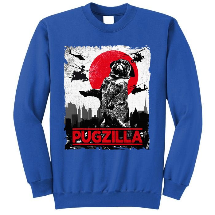 Pugzilla Pug Dog Tall Sweatshirt