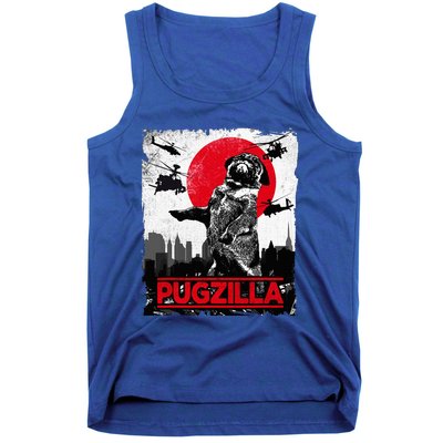 Pugzilla Pug Dog Tank Top