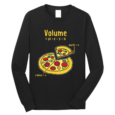 Pizza Pi Day Funny Math Food 3.14 Pizza Pie Long Sleeve Shirt