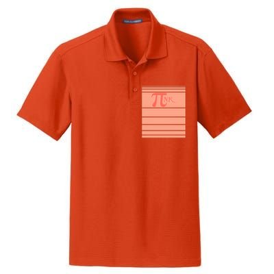 Pink Pi Day 3 14 Number Symbol Math Science Nerd Geek Gift Cool Gift Dry Zone Grid Polo