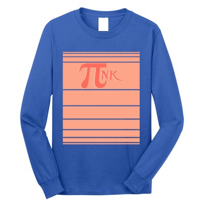 Pink Pi Day 3 14 Number Symbol Math Science Nerd Geek Gift Cool Gift Long Sleeve Shirt