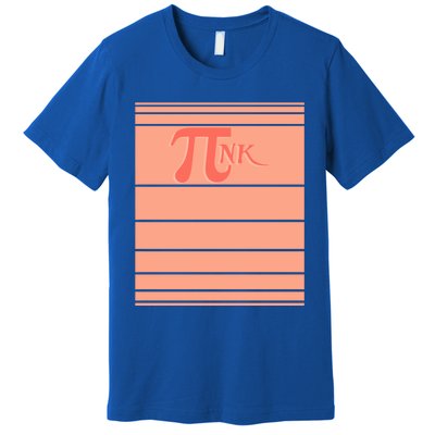 Pink Pi Day 3 14 Number Symbol Math Science Nerd Geek Gift Cool Gift Premium T-Shirt