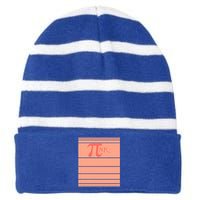 Pink Pi Day 3 14 Number Symbol Math Science Nerd Geek Gift Cool Gift Striped Beanie with Solid Band