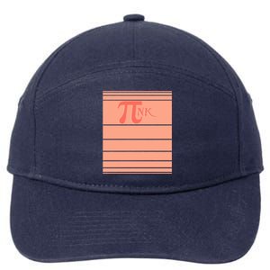 Pink Pi Day 3 14 Number Symbol Math Science Nerd Geek Gift Cool Gift 7-Panel Snapback Hat