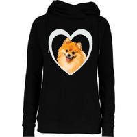 Pomeranian Pomeranian Dog Pomeranian Womens Funnel Neck Pullover Hood