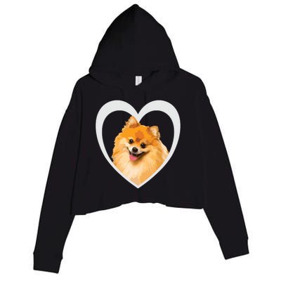 Pomeranian Pomeranian Dog Pomeranian Crop Fleece Hoodie