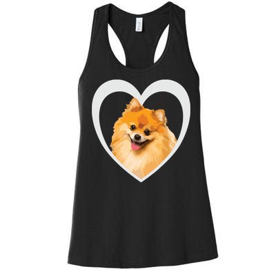 Pomeranian Pomeranian Dog Pomeranian Women's Racerback Tank