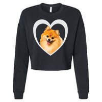 Pomeranian Pomeranian Dog Pomeranian Cropped Pullover Crew