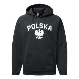 Polska Polish Eagle Poland Polish Ancestry Dyngus Day Performance Fleece Hoodie