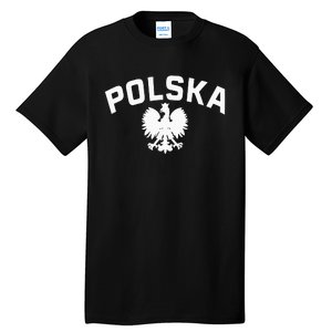 Polska Polish Eagle Poland Polish Ancestry Dyngus Day Tall T-Shirt