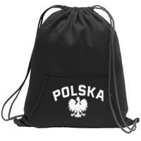 Polska Polish Eagle Poland Polish Ancestry Dyngus Day Sweatshirt Cinch Pack Bag