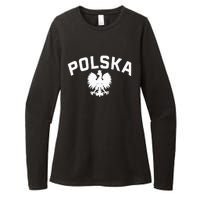 Polska Polish Eagle Poland Polish Ancestry Dyngus Day Womens CVC Long Sleeve Shirt