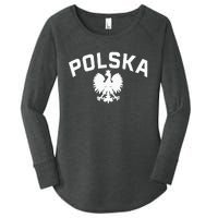 Polska Polish Eagle Poland Polish Ancestry Dyngus Day Women's Perfect Tri Tunic Long Sleeve Shirt