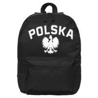 Polska Polish Eagle Poland Polish Ancestry Dyngus Day 16 in Basic Backpack