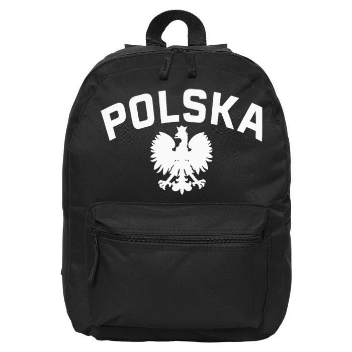 Polska Polish Eagle Poland Polish Ancestry Dyngus Day 16 in Basic Backpack