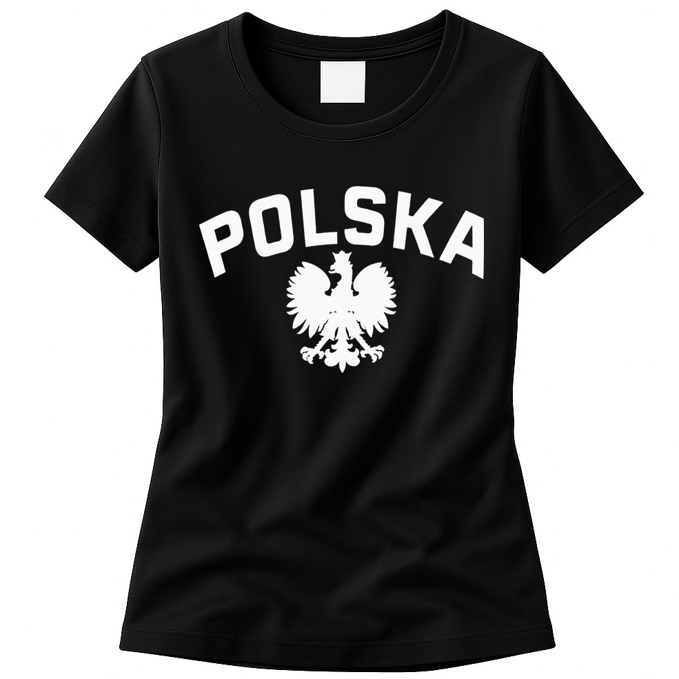 Polska Polish Eagle Poland Polish Ancestry Dyngus Day Womens T-Shirt