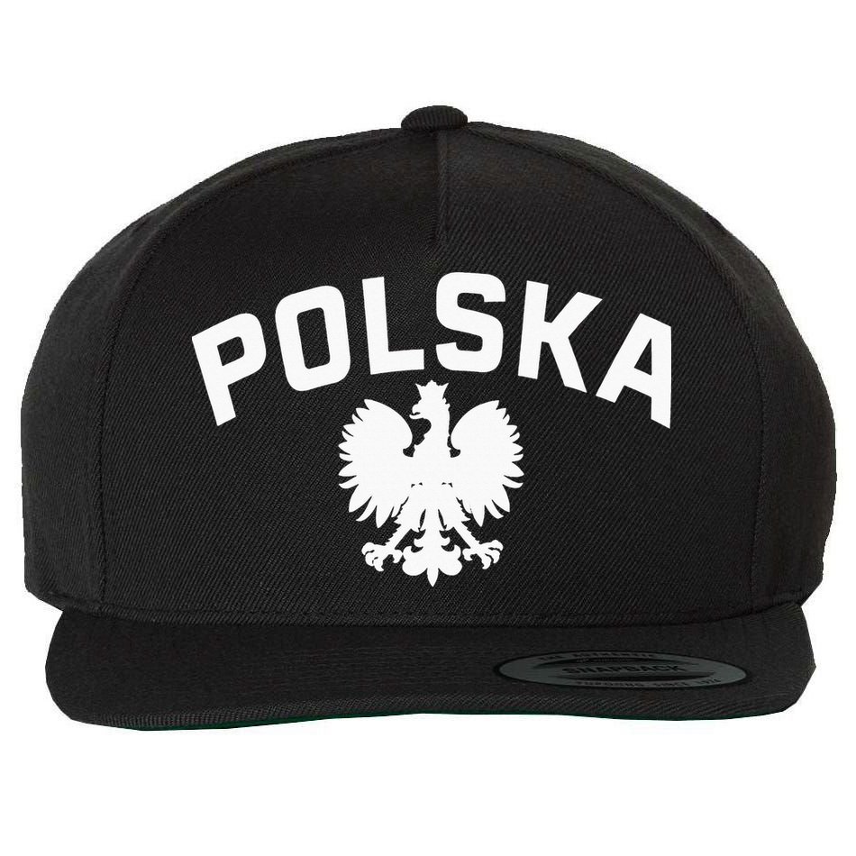 Polska Polish Eagle Poland Polish Ancestry Dyngus Day Wool Snapback Cap