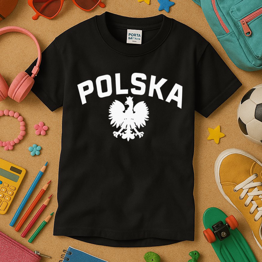 Polska Polish Eagle Poland Polish Ancestry Dyngus Day Kids T-Shirt