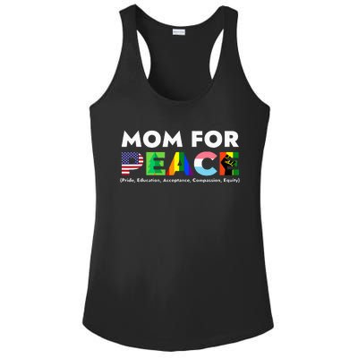 Peace Price Education Acceptance Compassion Equity Ladies PosiCharge Competitor Racerback Tank