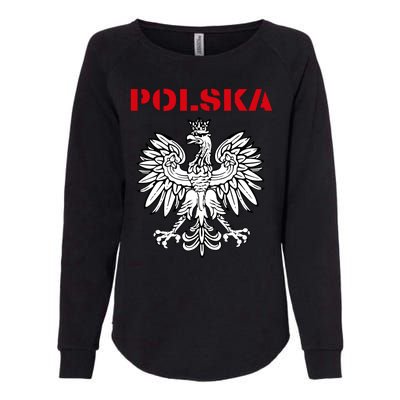 Polska Poland Eagle Poland Heritage Polish Pride Roots Womens California Wash Sweatshirt