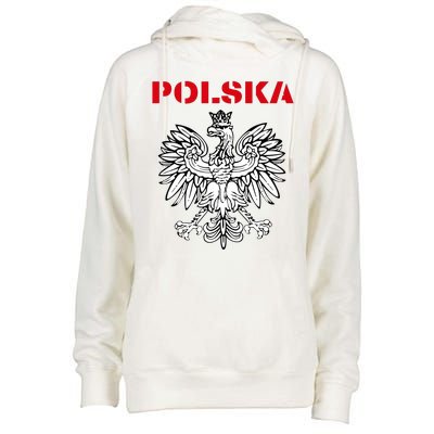 Polska Poland Eagle Poland Heritage Polish Pride Roots Womens Funnel Neck Pullover Hood